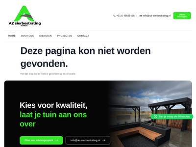 Page Not Found - Az Sierbestrating