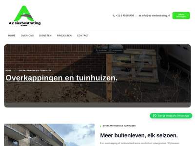 Overkappingen en tuinhuizen - Az Sierbestrating