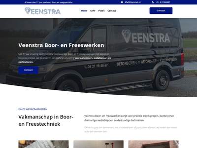 Veenstra Boor- en Freeswerken – Voor elke klus groot of klein moet u bij Veenstra zijn!