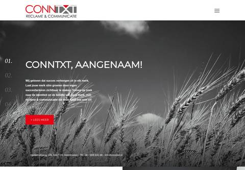 Homepage conntxt.nl