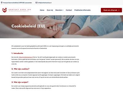 Cookiebeleid (EU) - Context Care Isa