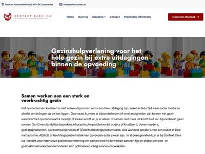 Gezinshulpverlening voor het hele gezin bij extra uitdagingen binnen de opvoeding - Context Care Isa