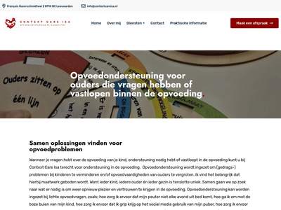 Opvoedondersteuning voor ouders die vragen hebben of vastlopen binnen de opvoeding - Context Care Isa