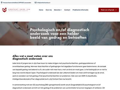 Psychologisch en/of diagnostisch onderzoek voor een helder beeld van gedrag en behoeften - Context Care Isa