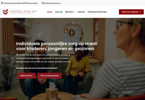 Homepage contextcareisa.nl