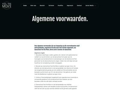 Algemene voorwaarden - Danschool Feel The Move