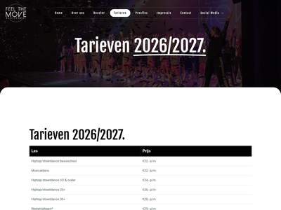 Tarieven Dansschool Stadskanaal | Betaalbare Hiphop & Streetdance