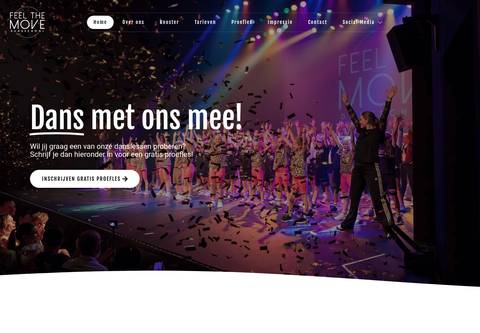 Homepage dansschoolfeelthemove.nl