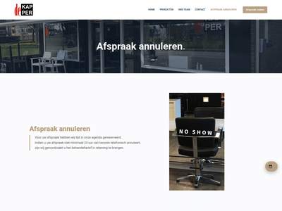 Afspraak annuleren - De kapper Drachten