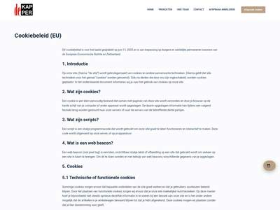 Cookiebeleid (EU) - De kapper Drachten