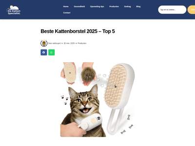 Beste Kattenborstel 2025 – Top 5 - De Katten Specialist