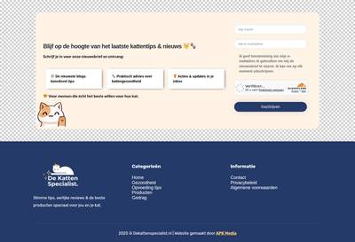 Footer Short - De Katten Specialist