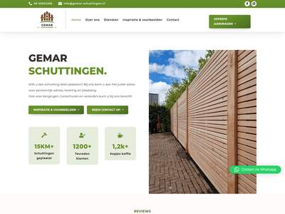 Schutting laten plaatsen | GEMAR Schuttingen | Omgeving Burgum
