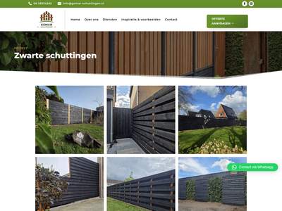 Zwarte schuttingen - GEMAR Schuttingen
