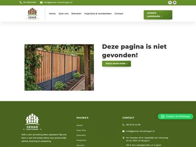 Pagina niet gevonden – GEMAR Schuttingen