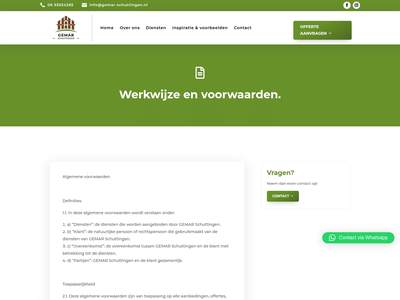 Werkwijze en voorwaarden - GEMAR Schuttingen