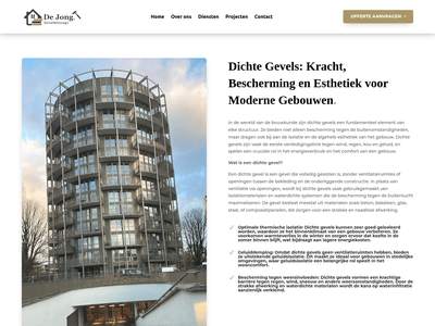 Dichte Gevels: Kracht, Bescherming en Esthetiek voor Moderne Gebouwen - Gevelmontage De Jong