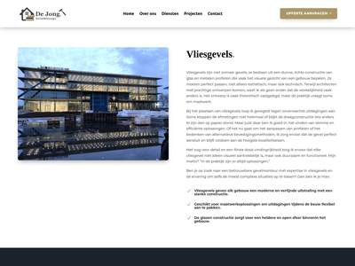 Vliesgevels - Gevelmontage De Jong