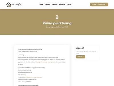 Privacy - Gevelmontage De Jong