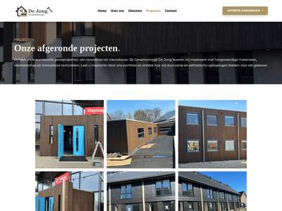 Projecten - Gevelmontage De Jong