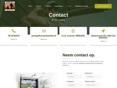 Contact - Golfcenter Drachten