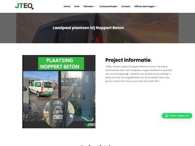 Laadpaal plaatsen bij Noppert Beton - JTEQ