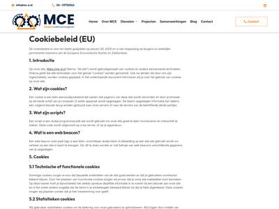 Cookiebeleid (EU) - MCE