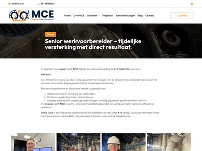 Senior werkvoorbereider – tijdelijke versterking met direct resultaat - MCE