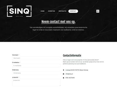 Contact – SINQ | Maatwerk in Nieuw-Vennep