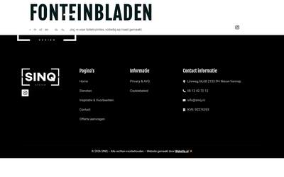 Fonteinbladen - SINQ