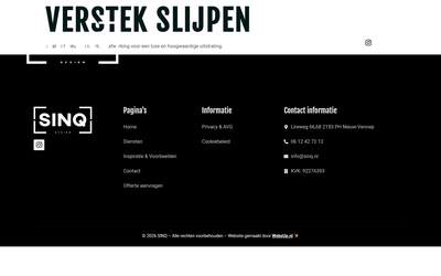 Verstek slijpen - SINQ
