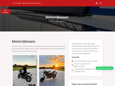 Motorrijlessen - Verkeersschool Haak