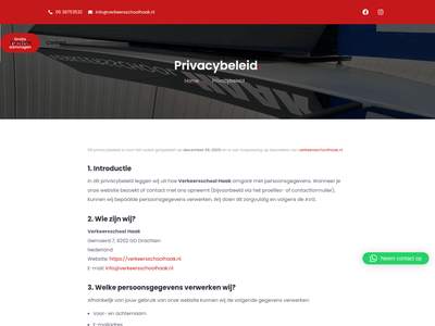 Privacybeleid - Verkeersschool Haak