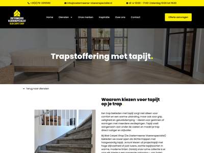 Trap bekleden met tapijt | Blok Carpet Shop Zoetermeer