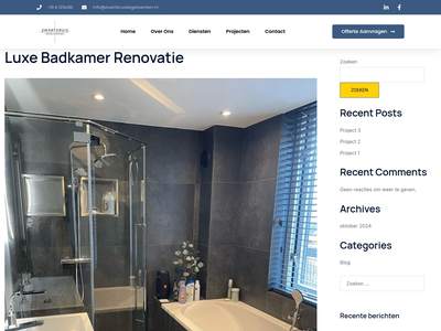 Luxe Badkamer Renovatie – Zwart Kruis Tegelwerken
